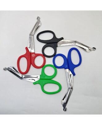 Red, Blue, Green & Black Utility Scissor, Trauma Shear